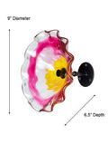 Dale Tiffany AW23140-D9 Fiore Bloom Hand Blown Flower Art Glass with Wall Mou...