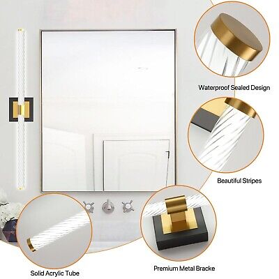 LED Vanity Light, 30inch Dimmable Bathroom Light Fixtures Over Mirror, 15W 60...