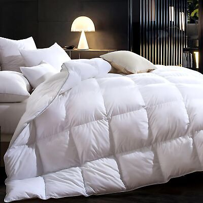 3D Baffle Box Real Down Comforter, 750 Fill-Power Ultra-Soft Down Duvet Inser...