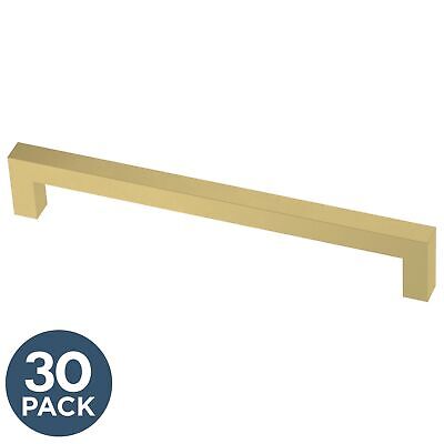 Franklin Brass Simple Modern Square (30-Pack) Cabinet Handles 6-5/16" Satin G...