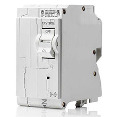 Leviton LB215-S 15A 2-Pole Plug-On Smart Standard Branch Circuit Breaker, Hyd...