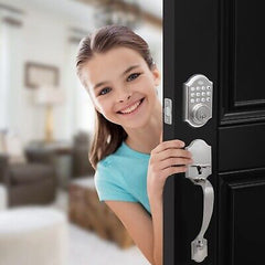 NeuType Keyless Entry Door Lock with Handle, Electronic Keypad Deadbolt, Fron...