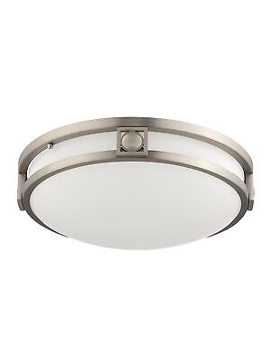 Livex Lighting 4487-91 Titania 2-Light Ceiling Mount, Brushed Nickel