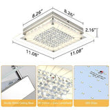 Ceiling Light Fixture Square Flush Mount Ceiling Light 11IN Light Fixtures Ce...