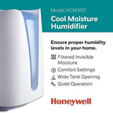 Honeywell Cool Moisture Humidifier, Medium Room, 1 Gallon Tank, White &#8211; In