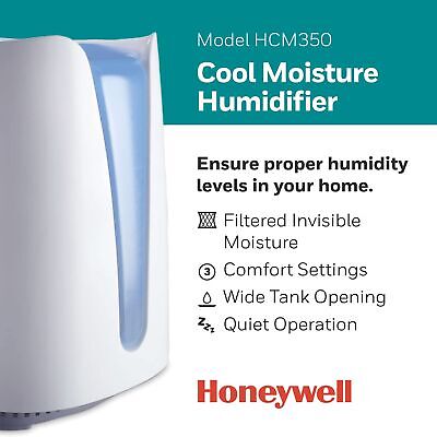 Honeywell Cool Moisture Humidifier, Medium Room, 1 Gallon Tank, White &#8211; In