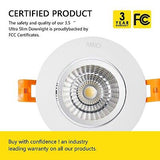 CXWV 3 Inch LED Recessed Downlight, 5W COB Ceiling Light with Driver, 3000K/4...