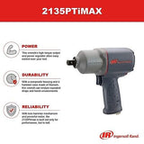 Ingersoll Rand 2135PTIMAX 1/2" Air Impact Wrench, 1100 ft-lb Torque, Titanium...