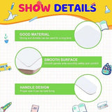 50 PCS 8 x 10 Inch Dry Erase Answer Paddle, Handheld Wooden White Board Doubl...