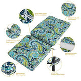 Magpie Fabrics Outdoor/Indoor High Back Square Corner Chair Cushion with Hand...