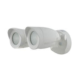 Satco 65/710 Dual Bullet-Head Security Flood Light, 3000K, White