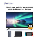 STORHM USB-C Right Angle to HDMI 2.0 Cable - HDMI Certified Ultra High Perfor...