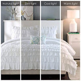 Intelligent Design Comforter Set Queen, Waterfall Multi Layers Ruffle Comfort...