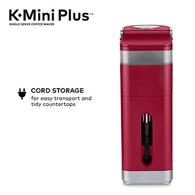 Keurig K-Mini Plus Single Serve K-Cup Comes With 6 to 12 oz., Cardinal Red