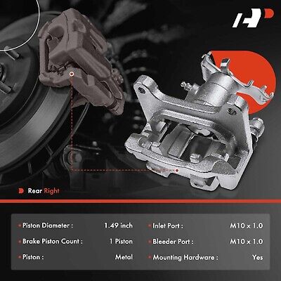 A-Premium Disc Brake Caliper Assembly with Bracket Compatible with Select Che...