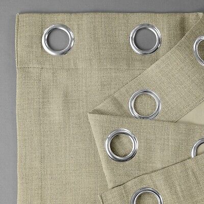 HPD Half Price Drapes Grommet Linen Curtains 84 Inches Long Room Darkening Cu...