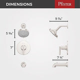 Pfister Capistrano Tub & Shower Trim Kit, Valve and Cartridge Included, 1-Han...