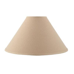 Aspen Creative 32207, Empire Spider Lamp Shade, Tan, 6" Top x 19" Bottom x 12...