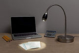 202071-04 Adjustable Beam LED Desk Lamp, 19.5" x 8.47" x 5.9", Brushed Nickel...