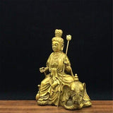 Zzooi Copper Samantabhadra Bodhisattva Statue Coppery Puxian Pusa Statue Feng...