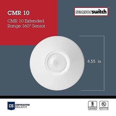 Sensor Switch CMR 10 Contractor Select Ceiling Mount Occupancy Sensor, 28 Foo...