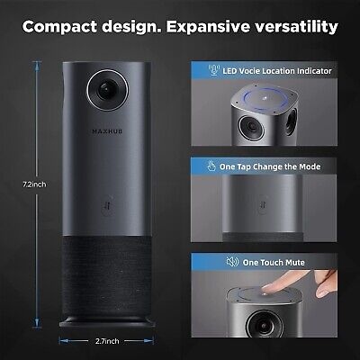 Enther&MAXHUB 360-Degree Smart Video Conference Camera, All-in-One Conference...