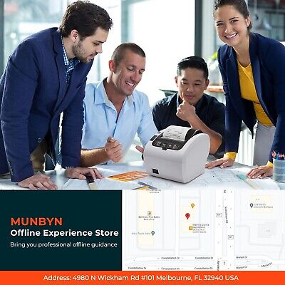 MUNBYN Receipt Printer, Thermal Receipt Printer Works with Windows Mac Chrome...