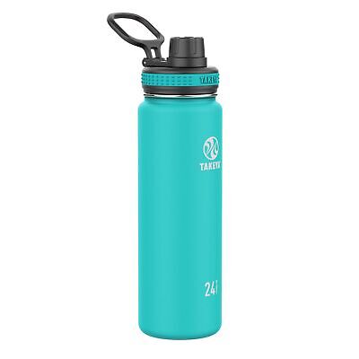 Takeya Originals Vacuum-Insulated Stainless-Steel Water Bottle, 24oz, Ocean