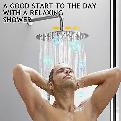 Fransiton 8 Inch Rain Shower Shower System and Handheld Wall Mounted,High Pre...