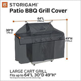 Classic Accessories Storigami Easy Fold Water-Resistant 64 Inch BBQ Grill Cov...