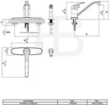 Huntington Brass K1480001 Reliaflo Single Control 8" Center Faucet, with Meta...