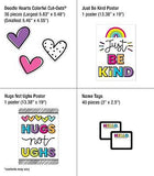 Carson Dellosa Kind Vibes Bright Classroom D&#233;cor Bundle, Classroom Calendar