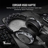 Corsair HS60 Haptic Stereo Gaming Headset with Haptic Bass, Memory Foam Earcu...