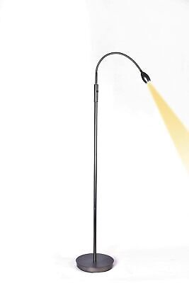 PATENTED Focus Adjustable LED Beam Floor Lamp with Gooseneck for Reading, Cra...