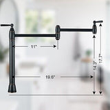 Pot Filler Deck Mount, ARCORA Pot Filler Faucet Oil Rubbed Bronze Kitchen Fol...