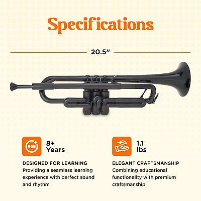 Plastic Trumpet | 3c and 5c Mouthpiece with a carrying bag | Comfortable Ergo...