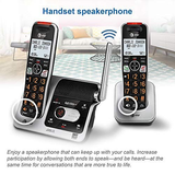 AT&T BL102-5 DECT 6.0 5-Handset Cordless Phone for 5 Handset, Silver/Black