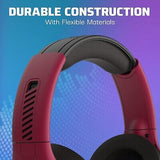 PDP AIRLITE Pro Wireless Headset with Mic for PS5, PS4, PC - Cosmic Red