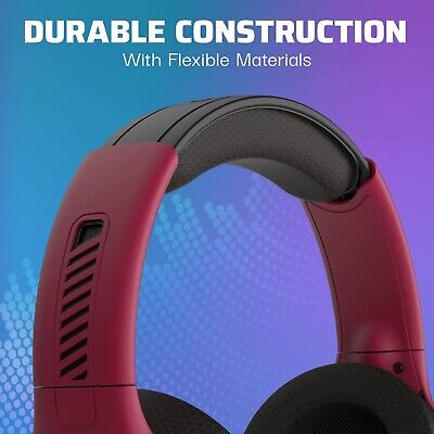 PDP AIRLITE Pro Wireless Headset with Mic for PS5, PS4, PC - Cosmic Red