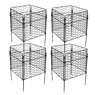 nutroeno Chicken Wire Cloche Plant Protector &#8211; Mesh Plant Cage Supports fo