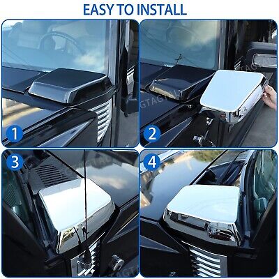 Side Air Intake Hood Vent Cover Compatible with Hummer H2 2003-2009, ABS Side...