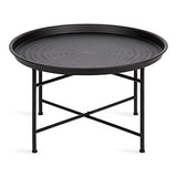 Kate and Laurel Mahdavi Modern Coffee Table, 26 x 26 x 25.5x25.5x15.5, Black