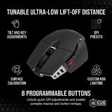 Corsair M65 RGB Ultra Wireless, Tunable FPS Wireless Gaming Mouse, Black