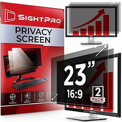 23 Inch 16:9 [2 Pack] Computer Privacy Screen Filter for Monitor - Privacy Sh...