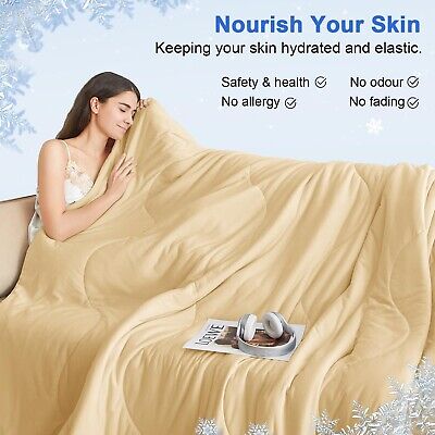 PHF Double Cooling Comforter King for Hot Sleepers, Soft Breathable Double Si...