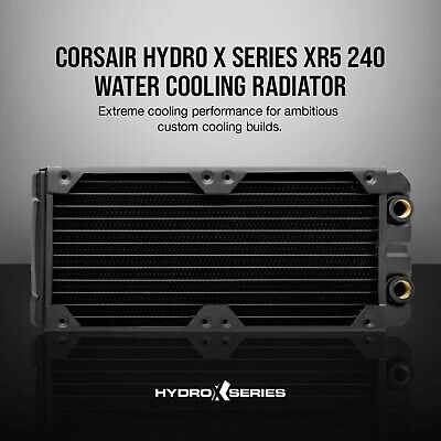 CORSAIR Hydro X Series XR5 240 mm Water Cooling Radiator (Dual 120 mm Fan Mou...