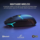 Corsair NIGHTSABRE RGB Wireless Gaming Mouse for FPS, MOBA - 26,000 DPI - 11 ...