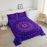 Erosebridal Mandala Bedding Set Full Boho Chic Medallion Comforter Set for Ki...