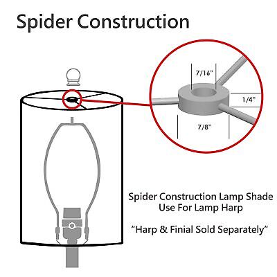 Aspen Creative 32267A Transitional Hardback Empire Shaped Spider Construction...