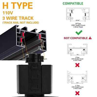 EAGLOD 15W H LED Track Light Heads,Dimmable LED Track Lighting Heads for Acce...